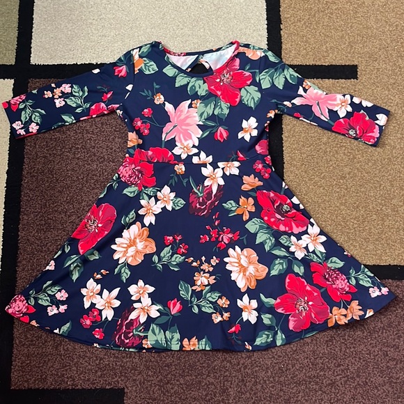 Lidly Kids - Girls Floral Dress - Size 7/8 - Picture 1 of 5